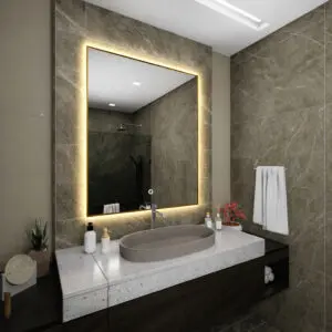 LED Ogledalo Selena Gold Sand